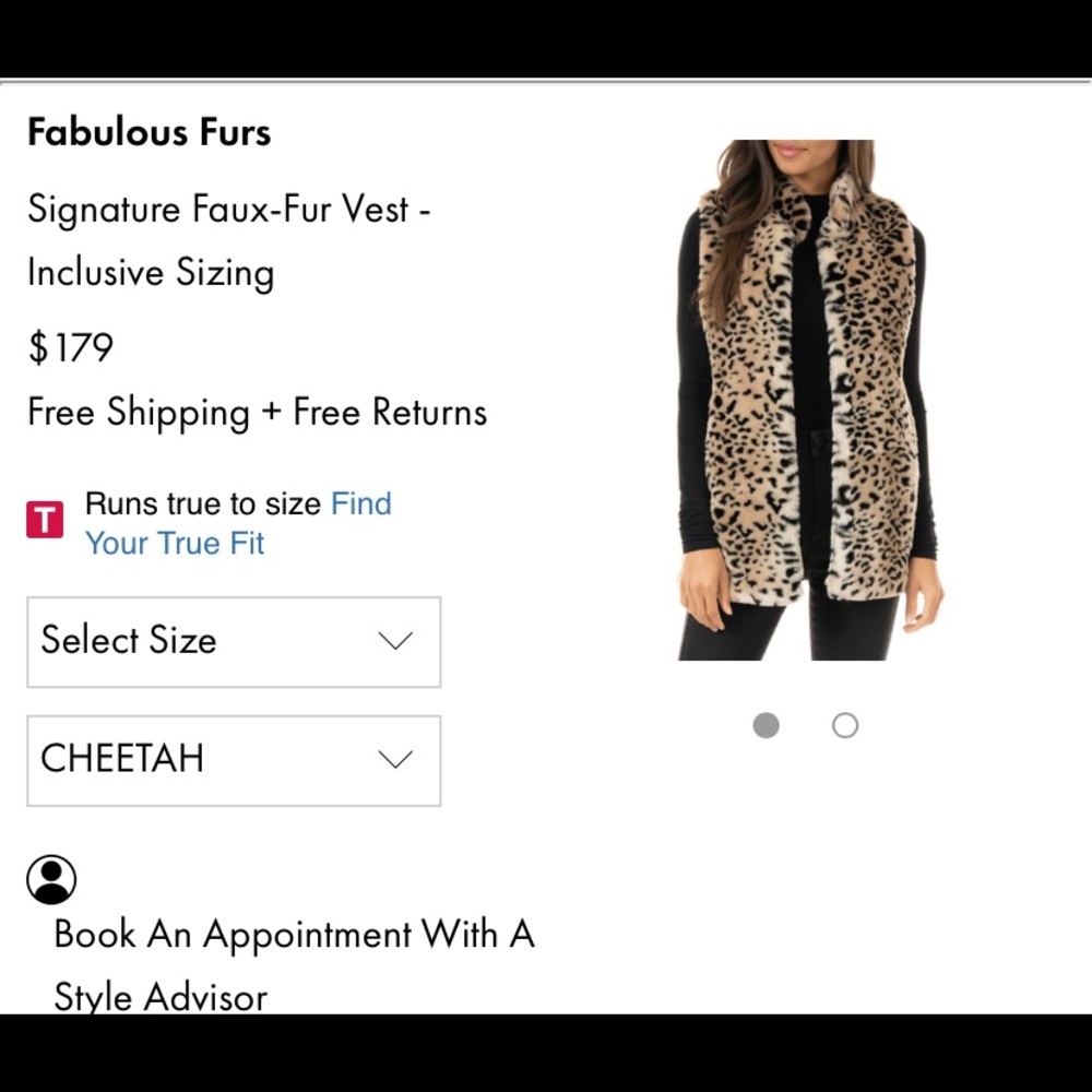 Neiman Marcus Leopard Faux Fur Vest Mob Wife Rich Auntie Aesthetic - Picture 3 of 3